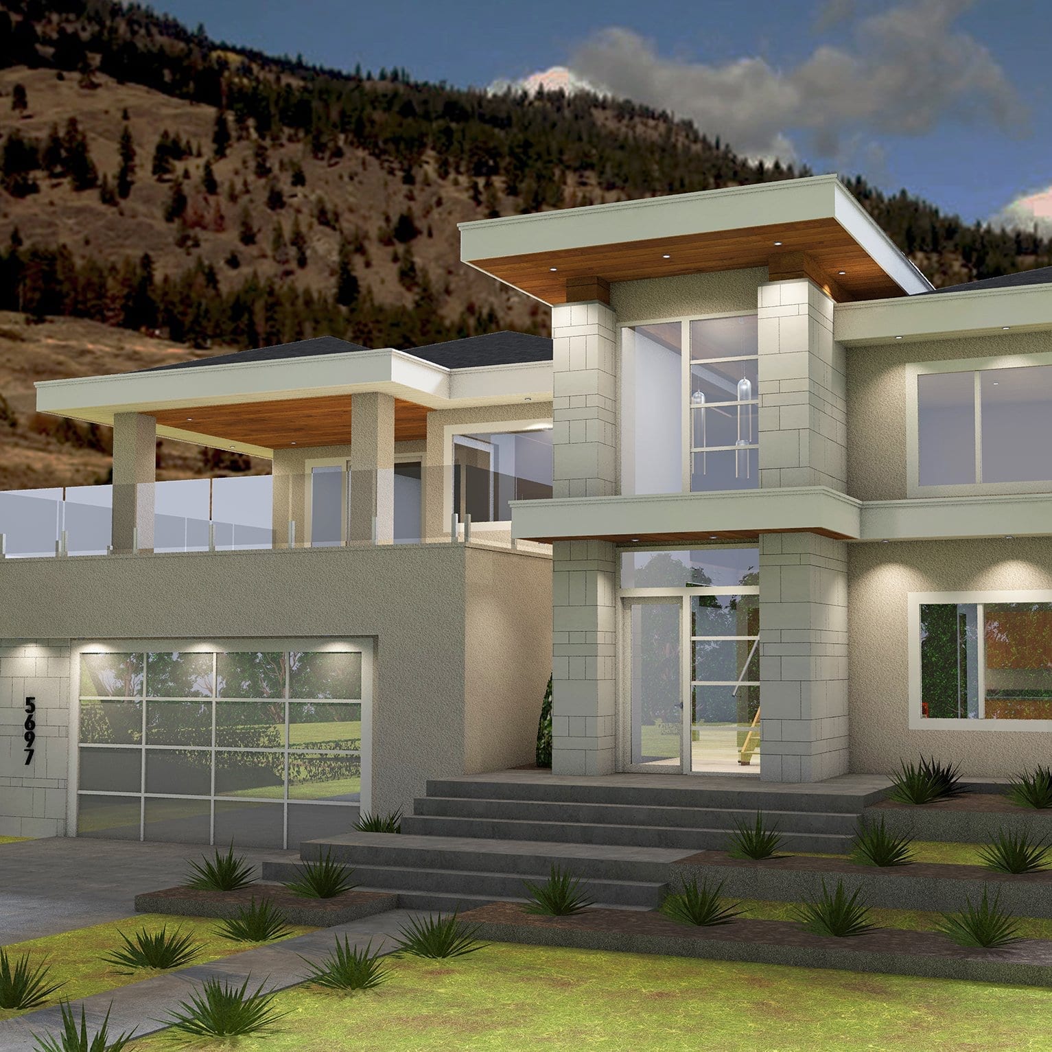 Square Architecture Rendering